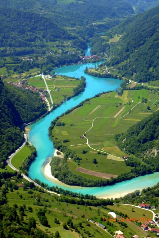 Hotel Pocitniska Hisa Lazar Kobarid Esterno foto